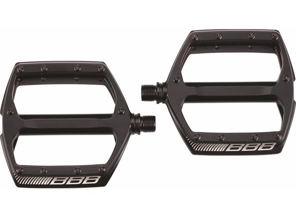 BBB CoolRide BPD-36 Platformpedal Sort Alu, 103x90mm, 10-pins, 440gr 